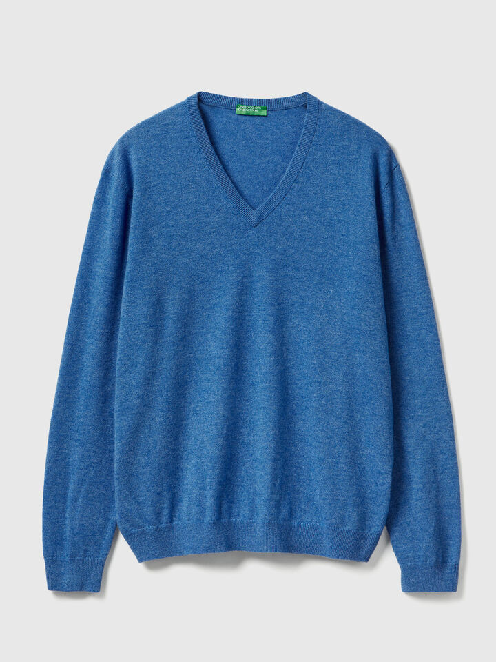 V NECK SWEATER L/S Men image number 4